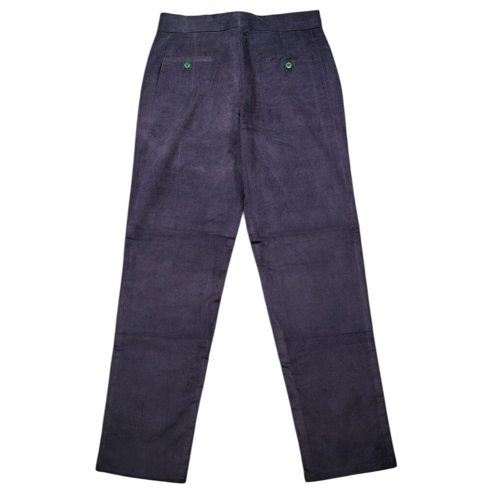 Mens 34 Gurkha Pants Eggplant Purple Corduroy High Waist Flat Front Straight Fit - Picture 5 of 7